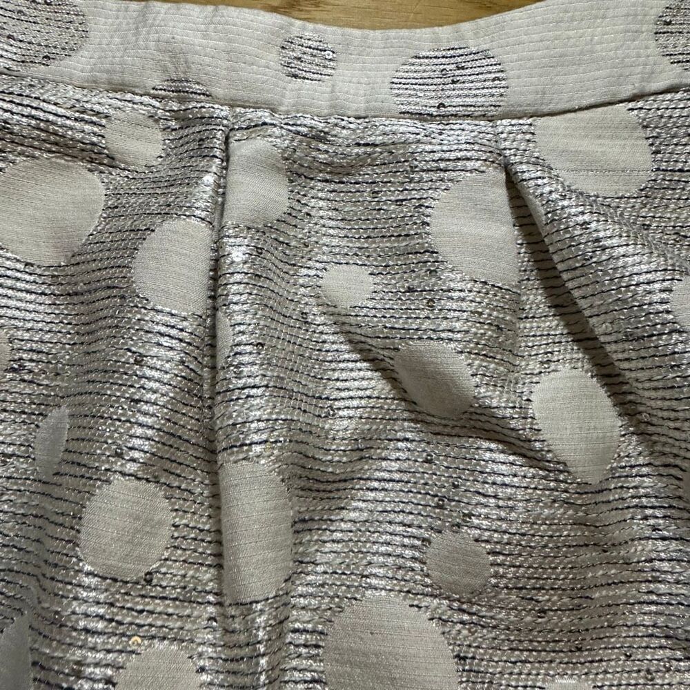 Maeve Anthropologie Anya dotted jacquard mini skirt 10 sequin - Picture 6 of 16
